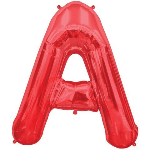 34" LETTER A RED Balloon  Large Shape Foil Mylar Balloon  Party Supplies Decorations Foil Mylar Balloon
