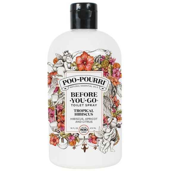 Poo~Pourri Before-You-Go Toilet Spray, Tropical Hibiscus Scent, 16 Fl oz