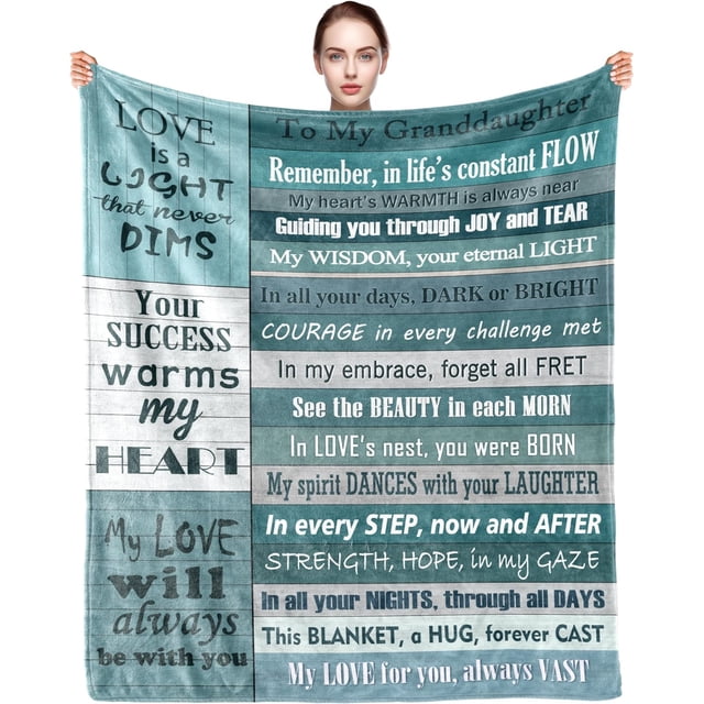 LHSHID Granddaughter Gifts from Grandma Granddaughter Blanket Gifts for Granddaughters Birthday Gifts for Granddaughter Granddaughter Gifts 30"x40"