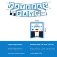 thumbnail image 5 of 146PCS Happy Father's Day Party Supplies Fathers Day Tableware Set Best Dad Paper Plates Napkins Forks Knives Tablecloth Banner Fathers Day Party Decorations Disposable Dinnerware for 24 Guests, 5 of 14