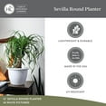 thumbnail image 4 of The HC Companies Sevilla Round Self-Watering Pot with Internal Disk, 14 Inch, White, 4 of 7