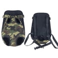 thumbnail image 3 of Portador de mochila para mascotas para perros pequeños Mochila de pecho frontal ajustable para mascotas Bolsa de viaje con piernas extendidas, 3 of 4