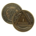 thumbnail image 2 of MYRECOVERYSTORE AA Coin with Roman Numeral Alcoholics Anonymous (1-60 Years) Year 10, 2 of 4