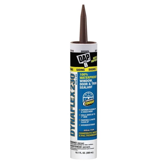 DAP Dynaflex 230 10.1 oz Brown Premium Window, Door and Trim Latex Caulk