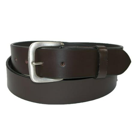CTM - Men's Big & Tall Leather 1 3/8 Inch Removable Buckle Bridle Belt ...