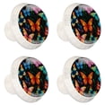 thumbnail image 2 of HemaKayy 4 Pack 1.37" Decorative Cabinet Knobs - Premium ABS Cabochon Glass Drawer Closet Pulls | Durable & Stylish Home Kitchen Furniture Decor | Butterfly, 2 of 8