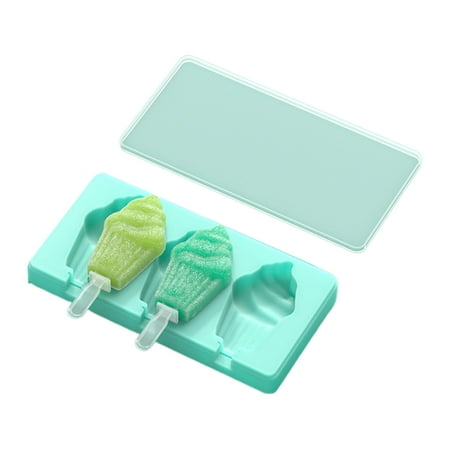 

Food Grade Silicone for Frozen Mold with Lid for Creative Ice Cream Striped Spir