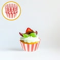 thumbnail image 3 of MasteelfCA 100 Pcs Coupes à Muffins en Papier à Rayures Rouges et Blanches Coupes en Papier pour Cuisson Coupes en Papier pour Cupcakes, 3 of 9