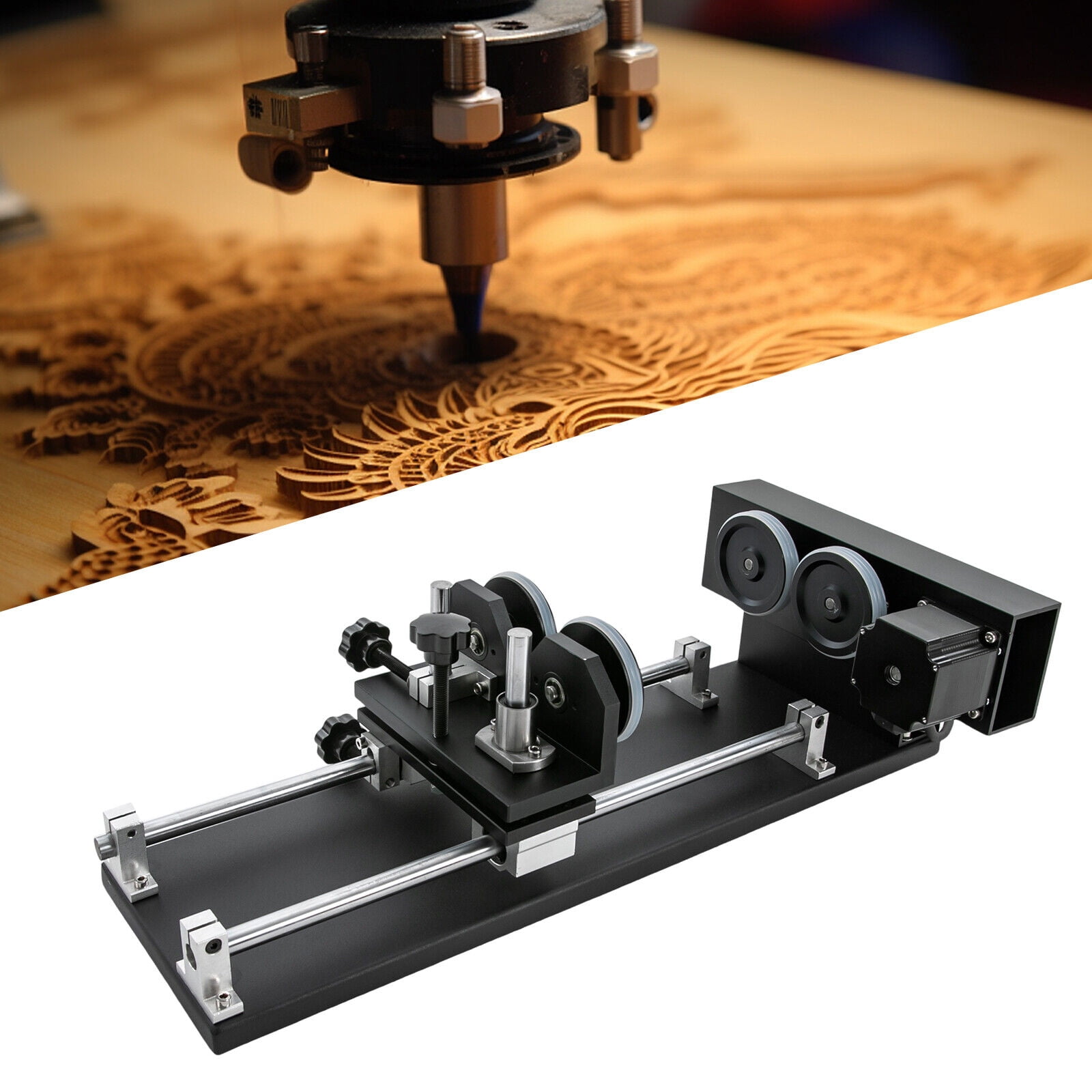 Laser Roller Rotary Axis Engraver Attachment for CO2 Laser Engravers Machine