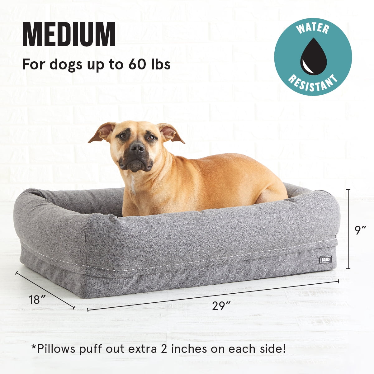 barkbox orthopedic gel memory foam dog bed