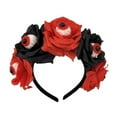 thumbnail image 2 of Halloween Hair Hoop Handmade Simulated Eyeball Rose Headband Horror Elastic Headband Head Accessory, 2 of 8