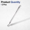 thumbnail image 3 of 2 Pcs Outil de Ramassage Magnétique Télescopique 1.5LB Acier Inoxydable 4.7 Pouces à 19.7 Pouces Bâton de Récupération Magnétique Extensible avec Clip de Poche pour Automobile Garage Bureau, Argent, 3 of 7