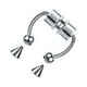 thumbnail image 5 of sweethay 5 pares de anillos pequeños para la nariz que no perforan Tragus Stud Lodestone moda estilo punk tendencia joyería del cuerpo Type5 NO5, 5 of 6