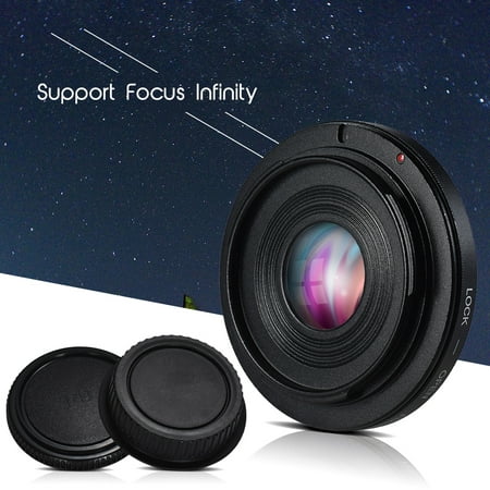 FD-EOS Lens Mount Adapter Camera Lens Adapter Ring with Optical Glass Focus Infinity FD Lens to EOS EF Mount Body for Canon 450D 50D 5D 5D2 500D 550D 600D 650D 6D 70D (Best Fd To Ef Adapter)