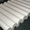 thumbnail image 5 of MG-2012 Rounded Mini Slats White Polystyrene Wood Slat Walls (93 Sq.ft / Pack) - 10 Pieces, 5 of 5