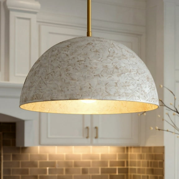 Luxury Modern Rustic Pendant, Brushed Gold, UQL6396