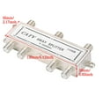 thumbnail image 3 of facefd 6 Way Coax Cable Splitter 5-1000MHz CATV TV Antenna Coaxial Signal Split, 3 of 4
