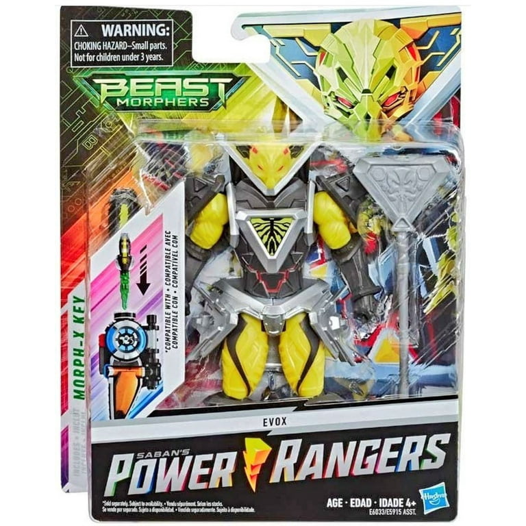 Power Rangers Beast Morphers Evox 6-inch Action Figure Toy, 2 Accessories