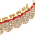 thumbnail image 5 of Drip Oil Flame Pattern Grill Teeth for Rappers 1Set Copper Teeth Jewelry, 5 of 5