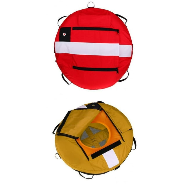 jinwen 2x Freediving Buoy Inflatable Float Scuba Diving Float Training Buoy