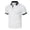 White, variant on Mens Summer Color Block Polo Shirt Contrast Collar T Shirt Summer Short Sleeve Top Black L