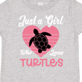 thumbnail image 4 of Inktastic Just a Girl Who Loves Turtles Girls Toddler T-Shirt, 4 of 5
