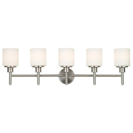 

Design House Aubrey Vanity Light in Brushed Nickel 5-Light