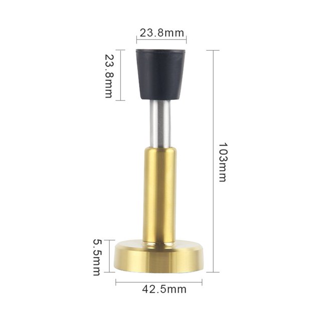 Butée de Porte Hydraulique Tampon de Porte Télescopique anti-collision Acier Inoxydable