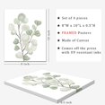 thumbnail image 2 of FRAMED Botanical Plant Canvas Wall Art | Boho Plant Wall Decor for Bedroom | Minimalist Floral Prints for Living Room | Light Green Botanical Art Painting for Office |Set of 4, 2 of 6