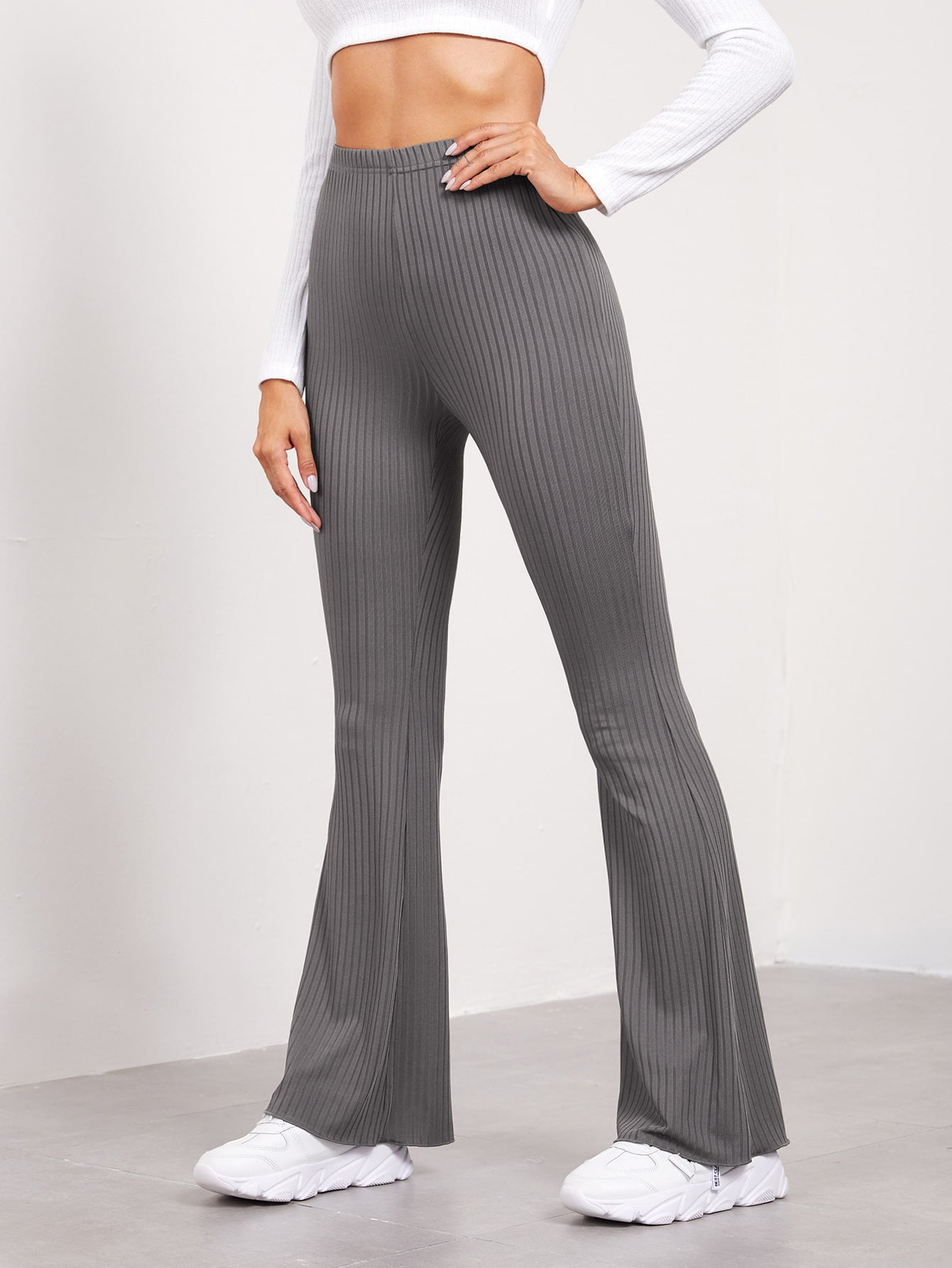 Flare Leg Rib knit Pants 66313W22112 