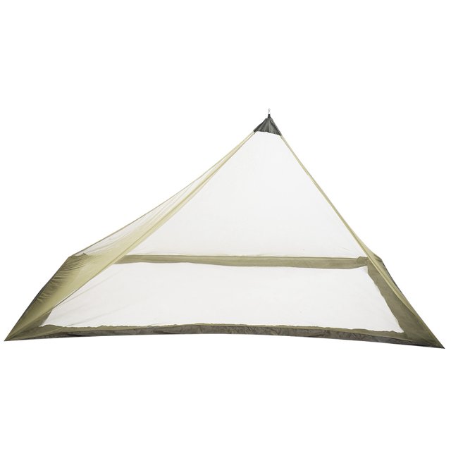 Mosquitera ligera para acampar al aire libre, tienda de campaña con dosel, cama con bolsa (verde militar)