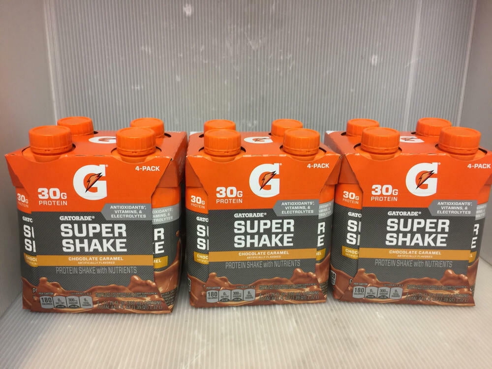 Gatorade Super Shake, Chocolate Caramel, bb 10/22 11.16 fl oz (Pack of