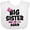 AA-White, variant on Inktastic Big Sister Again with Bow and Arrow Girls Baby Bib