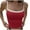 Red-A4, variant on Women's Crop Tank Tops Swim Spaghetti Straps Square Neck Junior Tank Top Teen Girl Y2k Racerback Sleeveless Camisole Camis Casual Flowy T Shirt Red M
