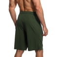 thumbnail image 4 of Cadmus Men's 9" Linerless Workout Shorts - Casual Loose Comfy Drawstring for Running Sports Athletic Gym with Pockets, 4 of 9