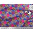 thumbnail image 2 of Soimoi Rayon Fabric Flower Artistic Print Fabric by the Yard 42 Inch Wide, 2 of 3