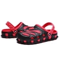 thumbnail image 3 of Mens Garden Clogs Summer Sandals Outdoor Indoor Slippers Non Slip Walking Sport Shoes Lightweight Water Beach Shoes Adults Clog for Pool Beach Yard Kitchen Shower Size 10.5 Red 45, 3 of 5