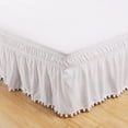thumbnail image 3 of Bearachild de cama para un hogar elegante y fácil de mantener duradero alrededor de la sábana con cenefa de cama Juegos de cama Beige US-Twin39*75in, 3 of 6