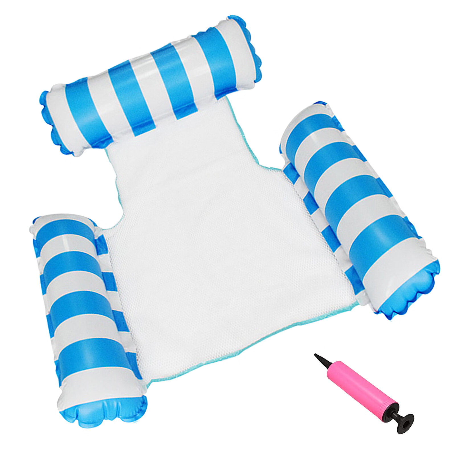 Foaenda Pool Chair Float Floating Pool Lounge Chair Foldable Blow