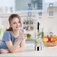 thumbnail image 4 of Portable Soda Siphon, 1L Travel Sparkling Water Maker Machine for Home & Outdoor, Carbonated Water Soda Streaming Machine, Soda Maker for Cocktails or Fizzy Drink, 8 gram CO2 Cartridges(Not Included), 4 of 14
