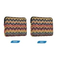 thumbnail image 7 of FORMRS 13"-13.3" Laptop Sleeve Protective Case Soft Carrying Quilted Computer Bag Cover, Brown Geometric, 7 of 7