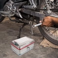 thumbnail image 4 of HONITANO Motorcycle Stainless Steel Top Box Case Silver with Large Storage and Secure Lock for Luggage, 4 of 8