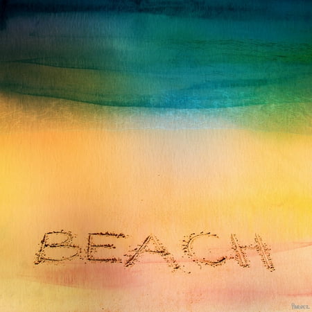 Parvez Taj Beach Sand Painting Print On Wrapped Canvas Walmart Com Walmart Com