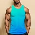 thumbnail image 4 of zbxnLI Men's Big and Tall Tank Tops Gradient Graphic Tee Crew Neck Sleeveless Tank Shirts S-5XL, 4 of 7