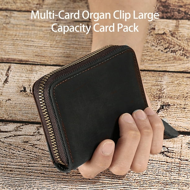 Minimalist Wallet Easy Access Anti-theft Brush Multiple Slots Portable Male  Front Pocket Wallet Daily Use 