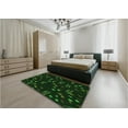 thumbnail image 5 of Ahgly Company Machine Washable Indoor Square Transitional Green Area Rugs, 3' Square, 5 of 7