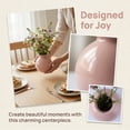 thumbnail image 4 of REGALWOVEN Small Ceramic Square Bud Vase, Mini Cube Flower Vase with Wide Mouth, Matte Geometric Decorative Vase for Desk Plain White 2.8"L x 2.8"W x 2.8"H, 4 of 5