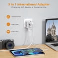 thumbnail image 3 of All In One Travel Plug Adapter Worldwide With Type-C USB For Singapore, Thailand, Mexico, 3 of 4