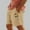 Khaki, variant on Runfenguu Mens Shorts Athletic, Gym People Shorts Men Casual Print Pocket Elastic Waist Straight Half Beach Shorts Pants Sport Pants Bloomer Shorts