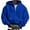Blue, variant on Men's Full-Zip Hoodie Long Sleeve Hooded Sweatshirt with Front Pocket